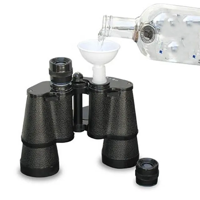 Telescope-shaped flask