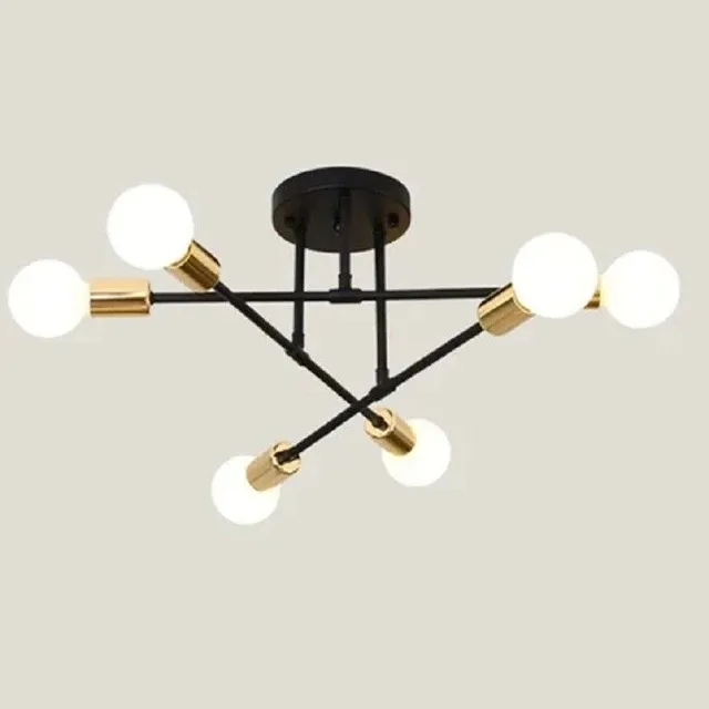 Minimalist ceiling lamp Metal chandelier in Nordic style Hinged LED lighting Modern chandelier for bulbs E27 70 x 20 cm