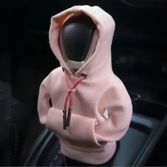 Gear lever cover with manual handle - sweatshirt for change of gear