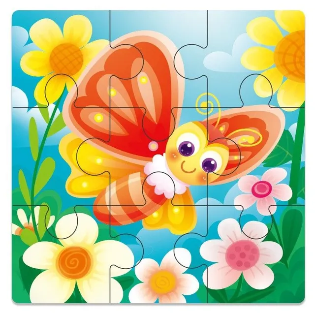 Wooden puzzle pieces Tomi 6