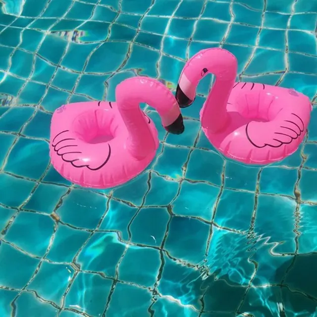 Stylish floating flamingo drink holder