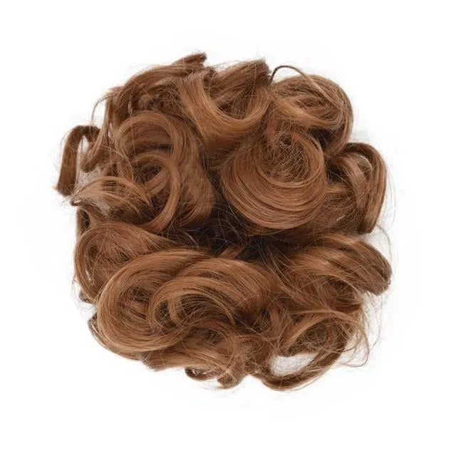 Hair binding with hair extensions for hairstyles