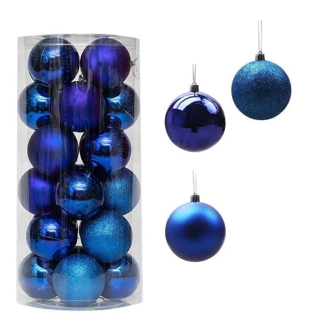 Trendy Christmas tree balls in different colours Bianca