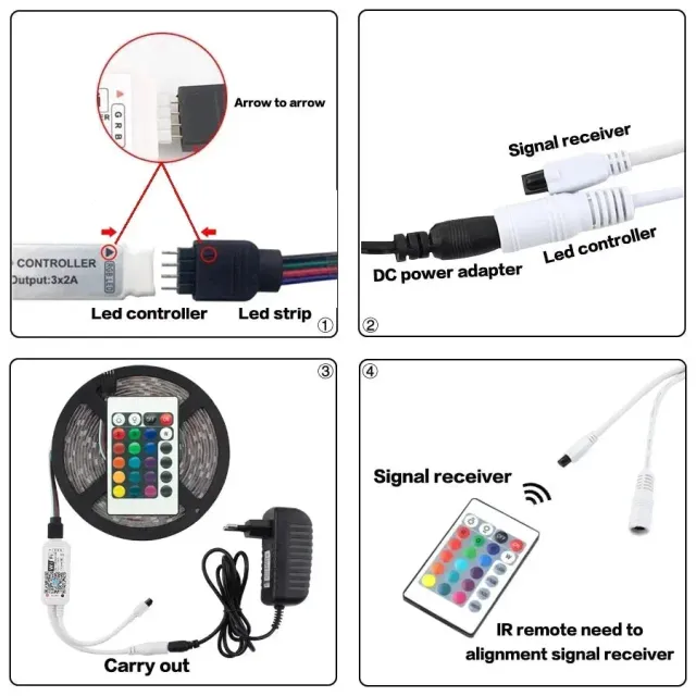 USB LED strip light Bluetooth