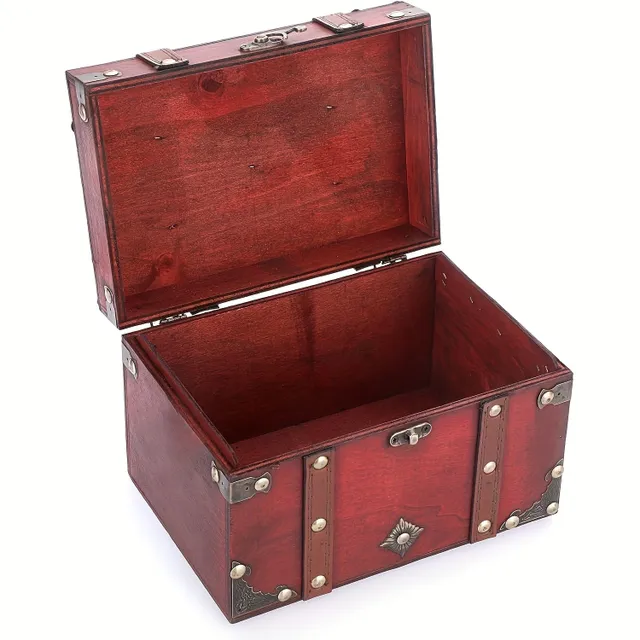 Treasure chest - Vintage wooden jewelry box