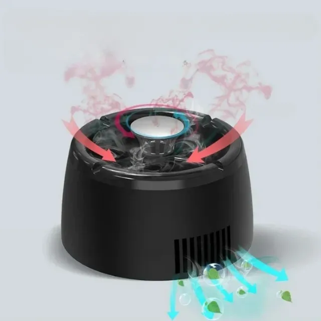 Smart ashtray for smoke removal