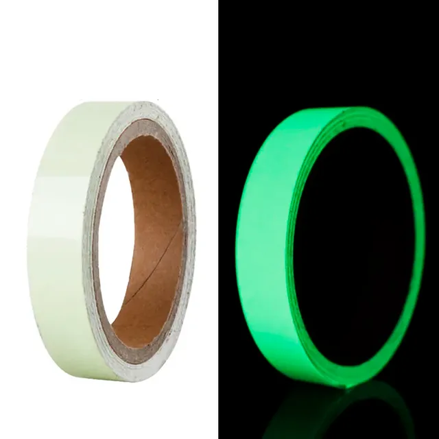 Self-adhesive shiny tape in the dark for home safety, decoration and warning