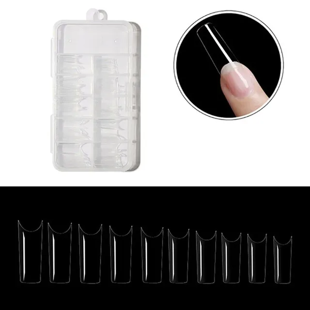 Artificial nail tips for manicure - 100pcs