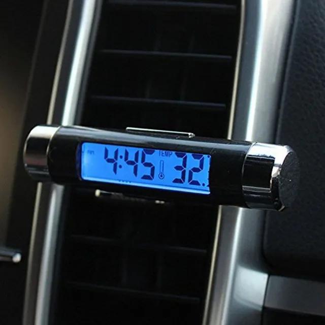 Stylové přenosné hodinky LCD do auta
