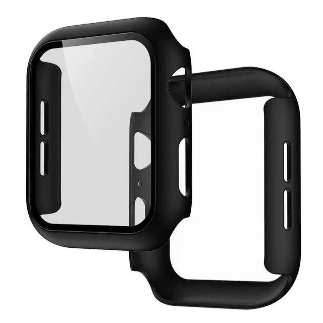 Silicone case and tempered glass for Apple watch