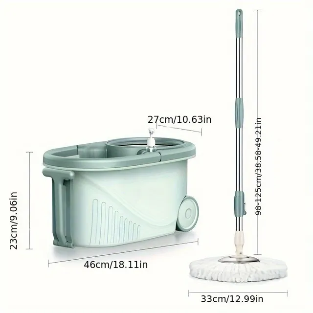 Berührungsloser Rotationsmopp und Eimer mit Staubsauger