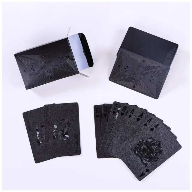 Waterproof gold plastic poker cards