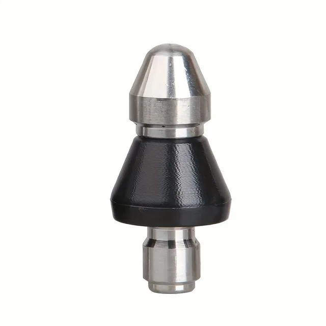 Quick application nozzle for high-pressure cleaning machine - Plying of clogged city sewer pipe