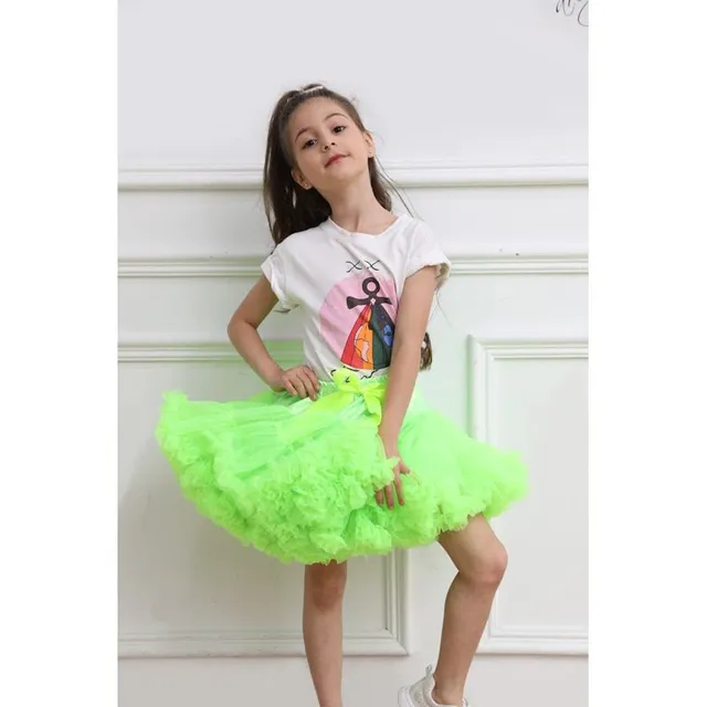 Stylish girls' voluminous tulle tutu skirt with satin bow at the waist - several colour options Pascual