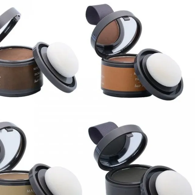 Coloured powder for grey hair and grey hairs · UZO