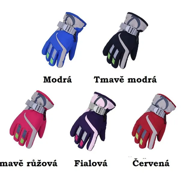 High-quality children's ski gloves