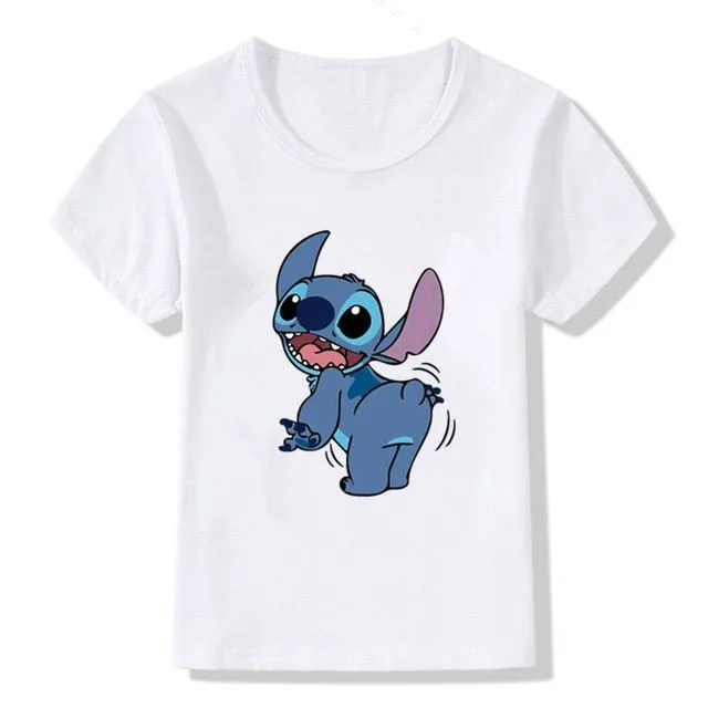 T-shirt per bambini con stampe di simpatici coniglietti