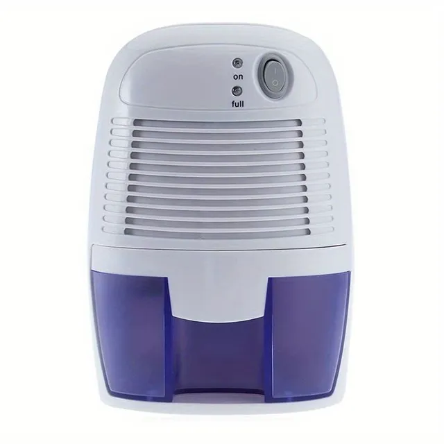 Mini odvlhčovač vzduchu Tichý Domov 500 ml - pre domácnosť, spálňa, kuchyňa, suterén, kúpeľňa a práčovňa