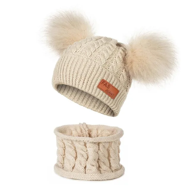 Children's winter hat and neck warmer set