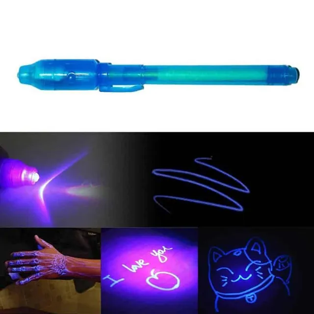 Magické pero s neviditelným inkoustem | UV světlo
