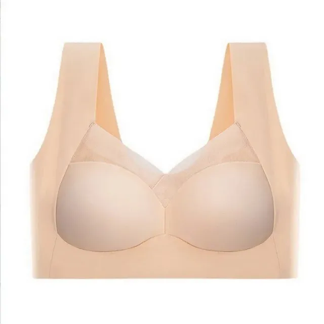 Women's seamless bra in large sizes - comfortable bra without bones with excellent support