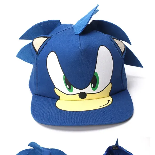 Stylish baby cap with spikes in Sonic's design