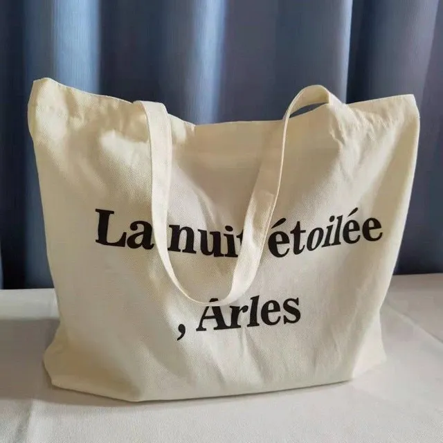 Stylish canvas bag with Antonio inscription