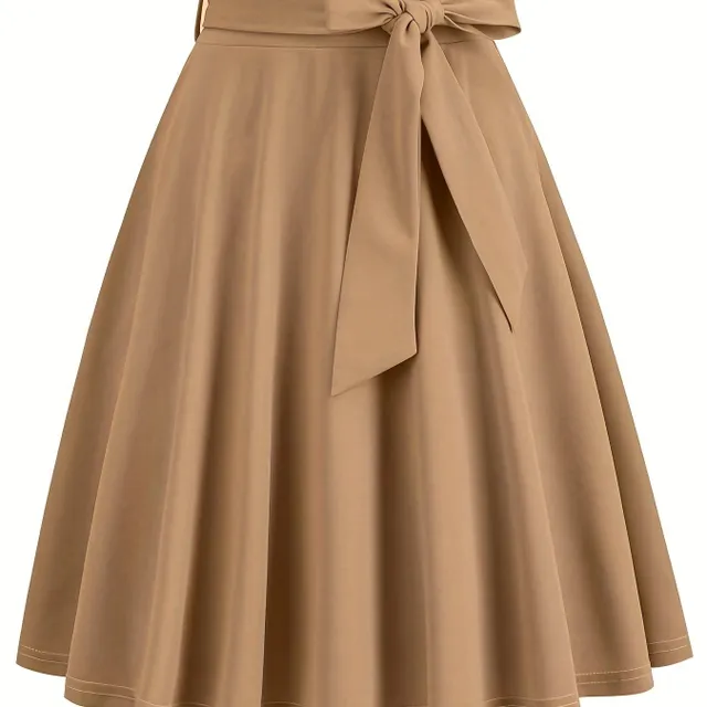 A-cut skirt with bow in front