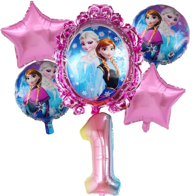 set roz pentru copii de numere gonflabile Elsa 1