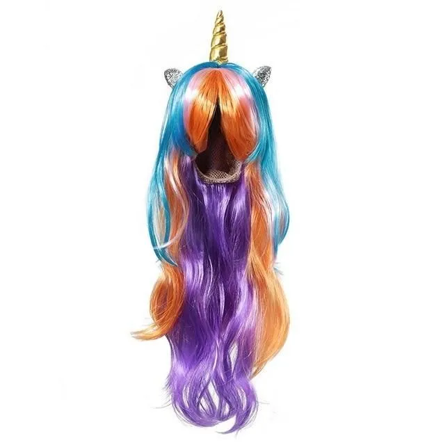 Wig for girls unicorn-wig-b