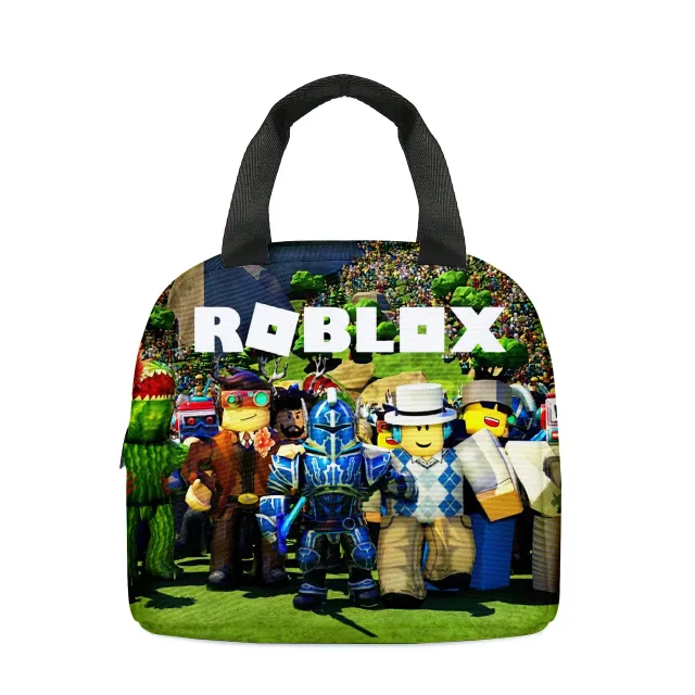 Stylish school set for children - Backpack, pencil case, lunch bag in various Roblox motifs