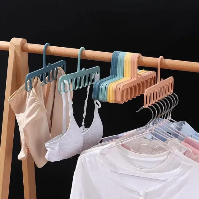 Multipurpose rack for drying underwear with clips for underwear, socks and small objects