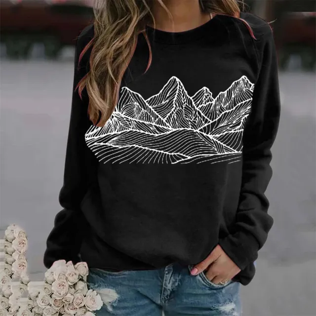 Női modern pulóver Mountain
