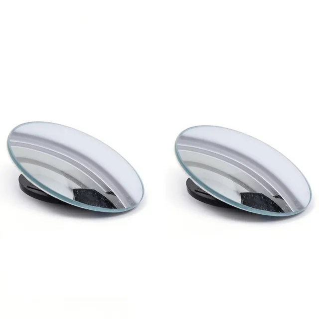 360 Degree Adjustable Car Blind Spot Mirror Side Wide Angle Rear View Small Frameless Round Mirror Car Safety Driving