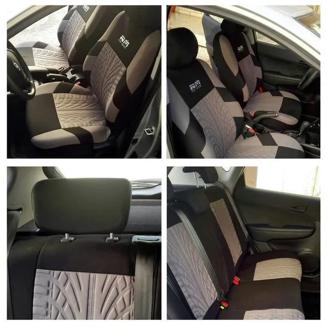 Universal car seat covers with tyre pattern