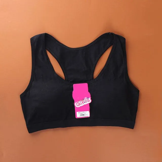 Girl sports bra in various colors