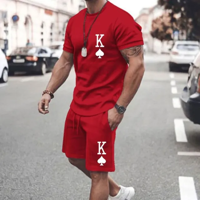 Men's summer clothing set - shorts and t-shirt