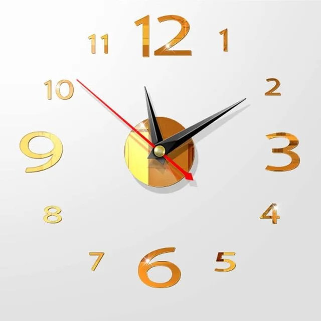 Stylish modern 3D clock 08