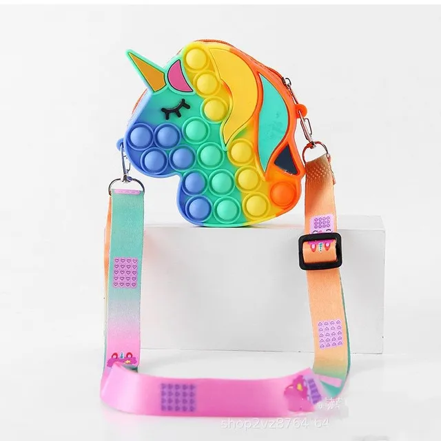 Baby bubble pop-it bag - Unicorn