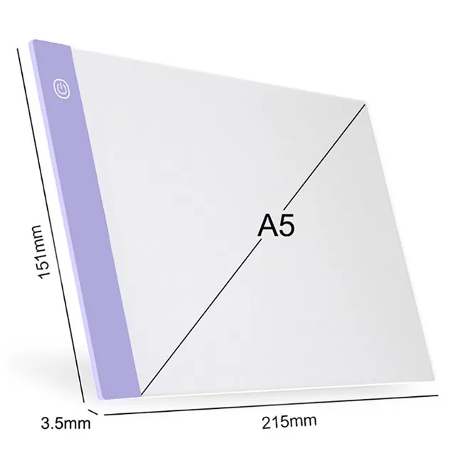 High Thin USB Art Light Drawing Pad A5