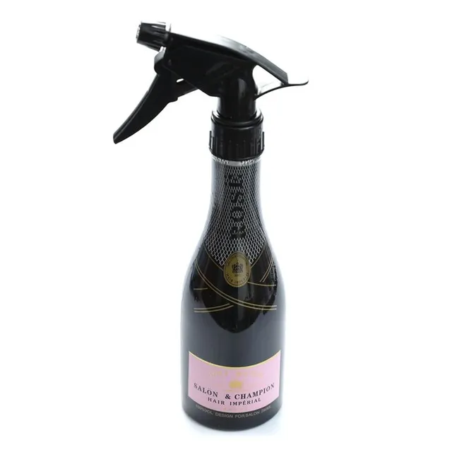 Bottle with champagne sprayer