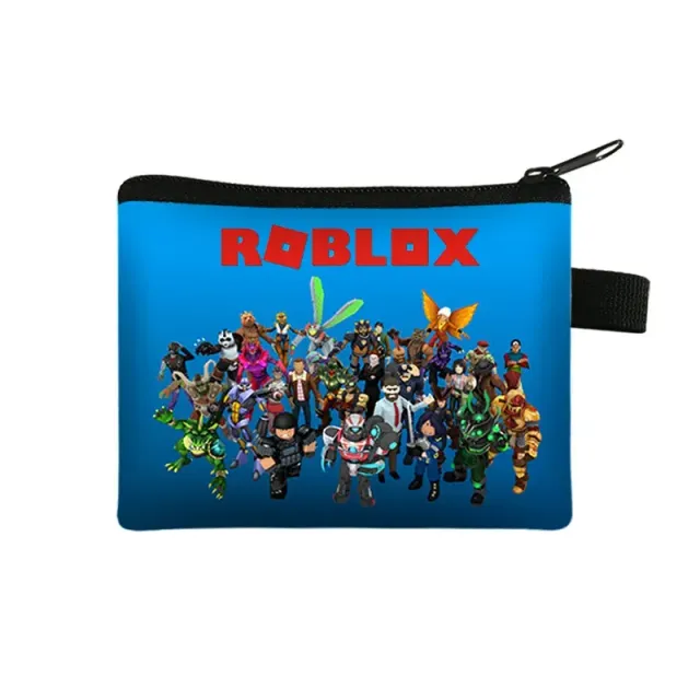 Unisex children's zipper wallet with themes of popular Roblox characters