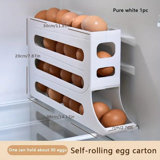 Large capacity fridge egg storage box - 3 colours