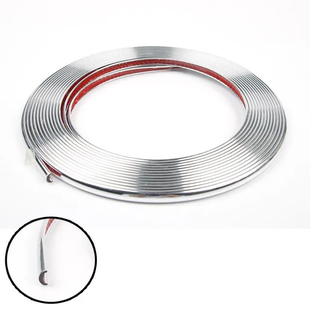 Self-adhesive car chrome strip 8 m