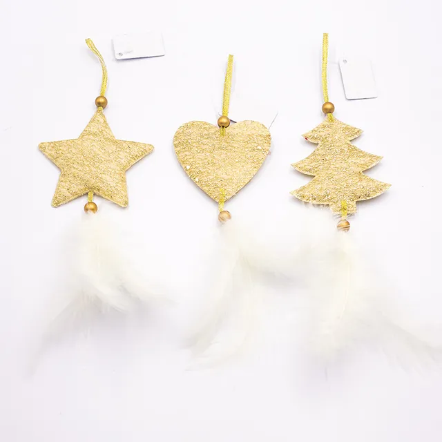 Christmas ornaments with feathers 3 k