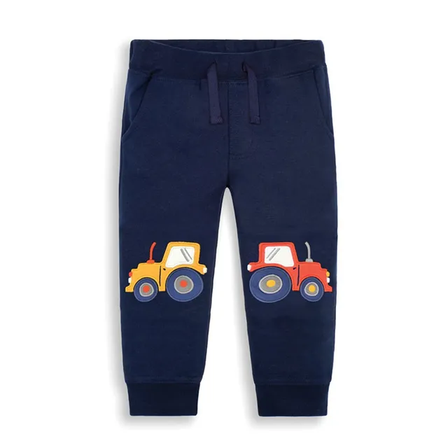 Boys sweatpants with print on the knees