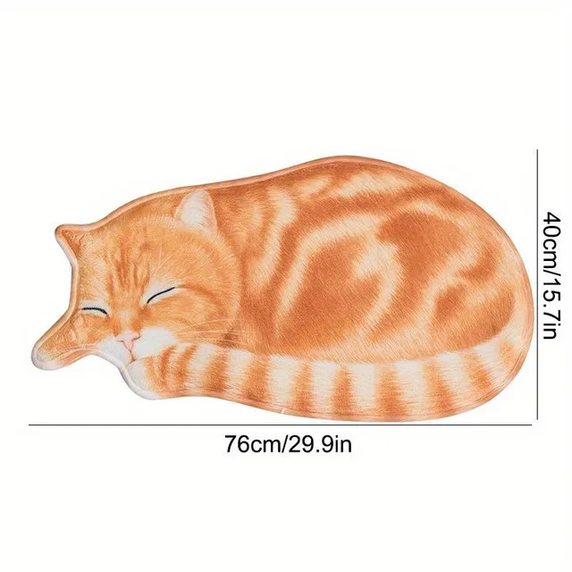 Smooth, fast-drying and anti-slip pad with cat pattern