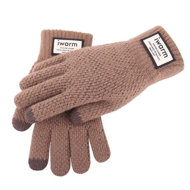 Men's knitted gloves - 3 colours