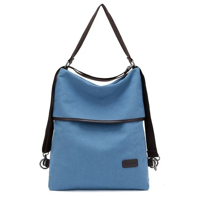 Women's 2in1 backpack and bag Blue 33cm x 12cm x 41cm