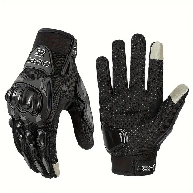 Summer motorcycle gloves for men - breathable, protective, anti-fall, anti-slip, touch screen